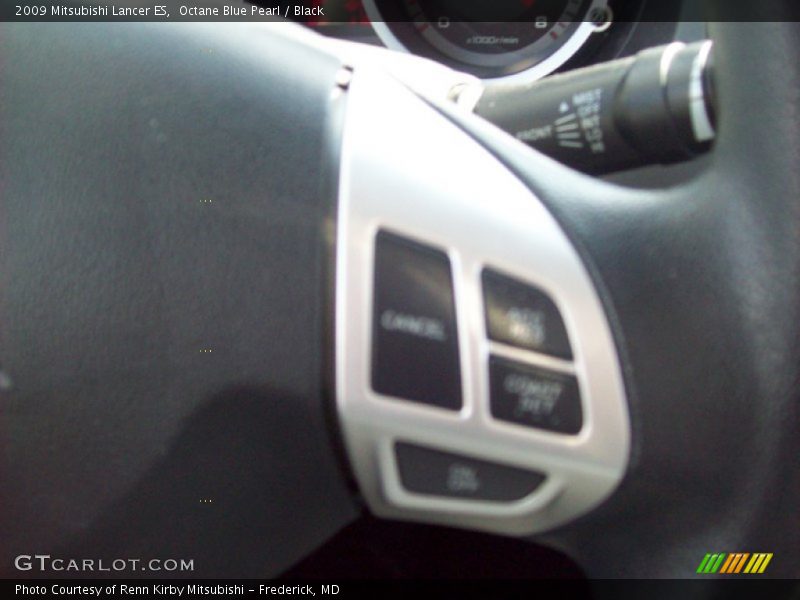 Octane Blue Pearl / Black 2009 Mitsubishi Lancer ES