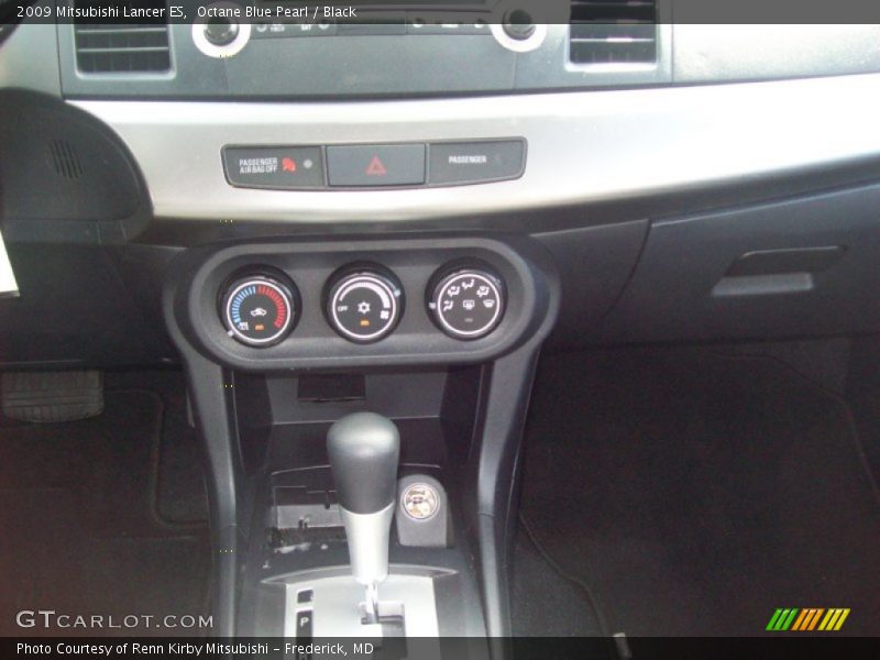 Octane Blue Pearl / Black 2009 Mitsubishi Lancer ES