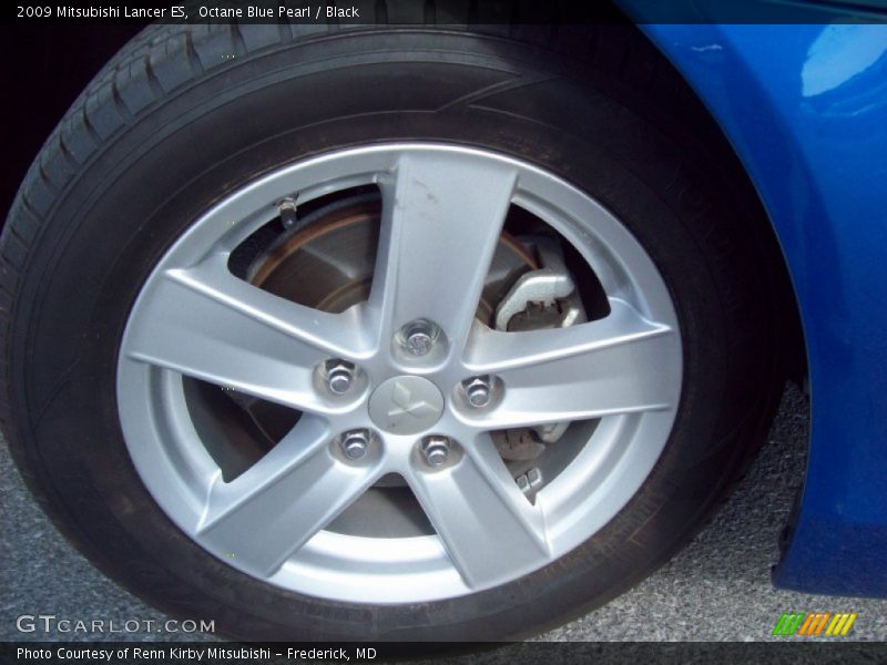 Octane Blue Pearl / Black 2009 Mitsubishi Lancer ES