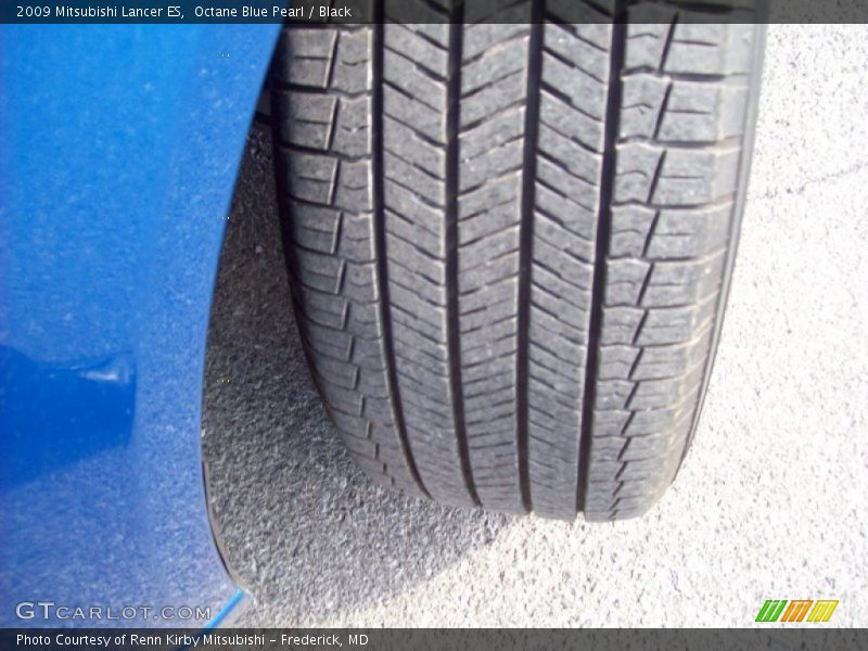 Octane Blue Pearl / Black 2009 Mitsubishi Lancer ES