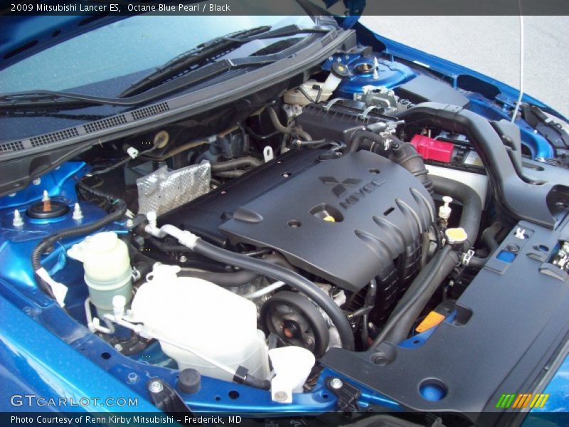 Octane Blue Pearl / Black 2009 Mitsubishi Lancer ES