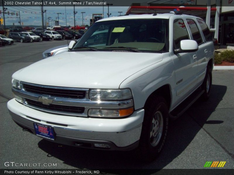Summit White / Tan/Neutral 2002 Chevrolet Tahoe LT 4x4
