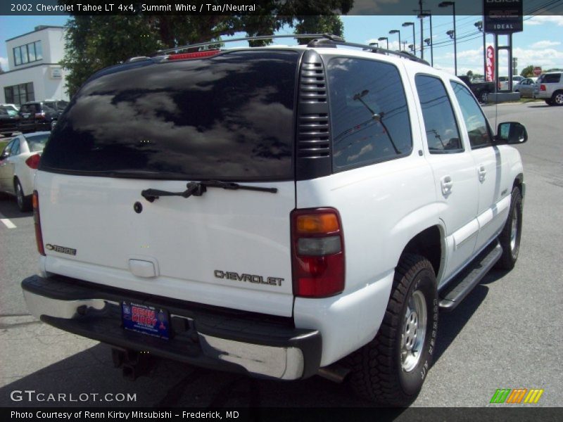 Summit White / Tan/Neutral 2002 Chevrolet Tahoe LT 4x4