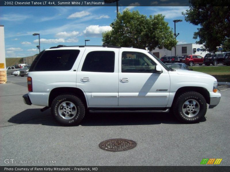Summit White / Tan/Neutral 2002 Chevrolet Tahoe LT 4x4