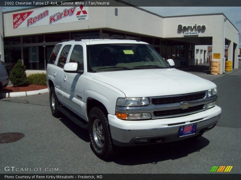 Summit White / Tan/Neutral 2002 Chevrolet Tahoe LT 4x4