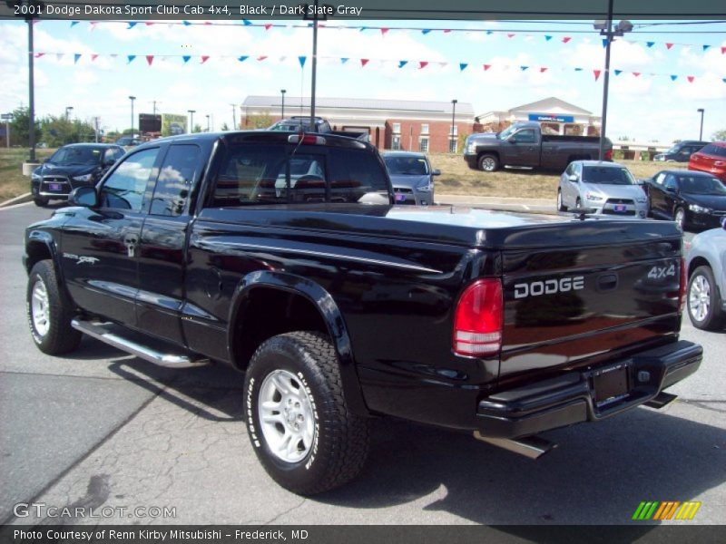 Black / Dark Slate Gray 2001 Dodge Dakota Sport Club Cab 4x4