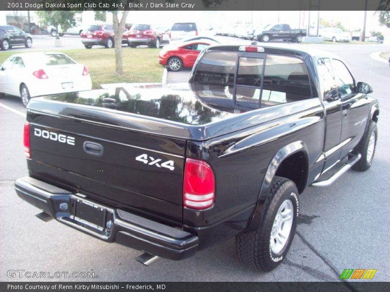 Black / Dark Slate Gray 2001 Dodge Dakota Sport Club Cab 4x4