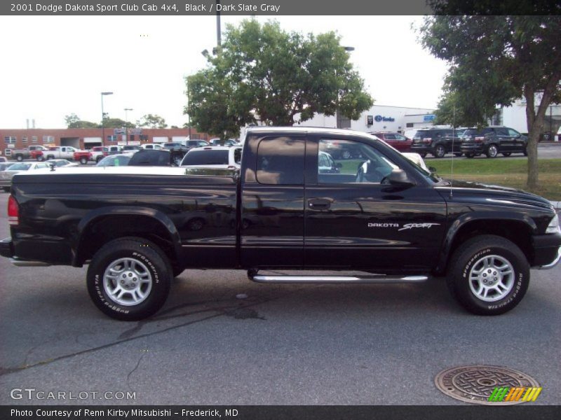 Black / Dark Slate Gray 2001 Dodge Dakota Sport Club Cab 4x4