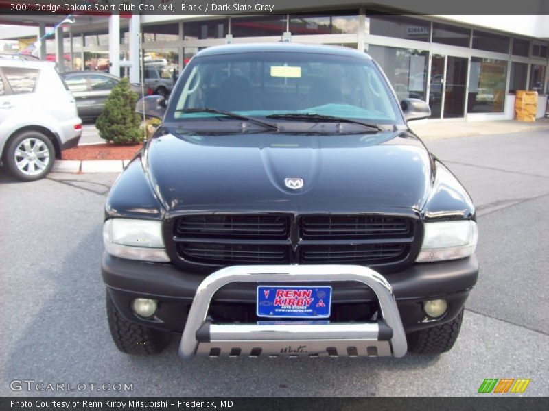 Black / Dark Slate Gray 2001 Dodge Dakota Sport Club Cab 4x4