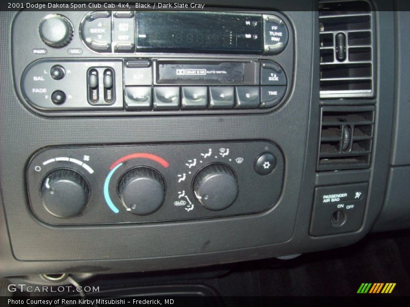 Black / Dark Slate Gray 2001 Dodge Dakota Sport Club Cab 4x4