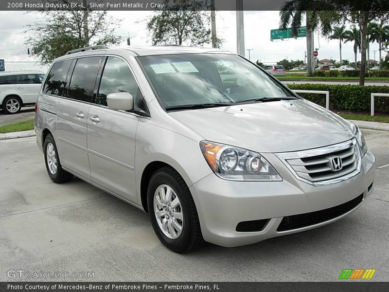 Silver Pearl Metallic / Gray 2008 Honda Odyssey EX-L