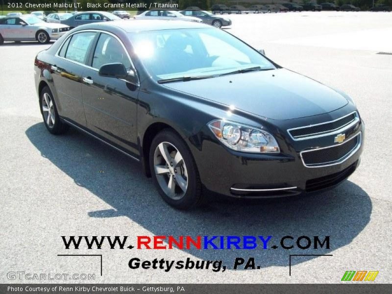 Black Granite Metallic / Titanium 2012 Chevrolet Malibu LT