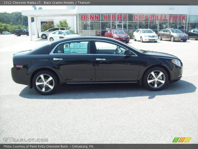 Black Granite Metallic / Titanium 2012 Chevrolet Malibu LT
