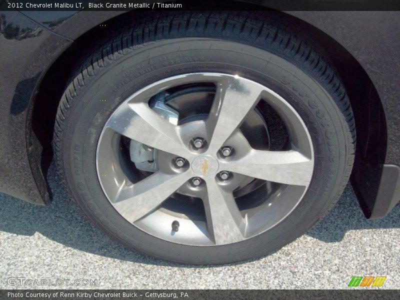 Black Granite Metallic / Titanium 2012 Chevrolet Malibu LT