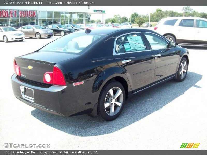 Black Granite Metallic / Titanium 2012 Chevrolet Malibu LT
