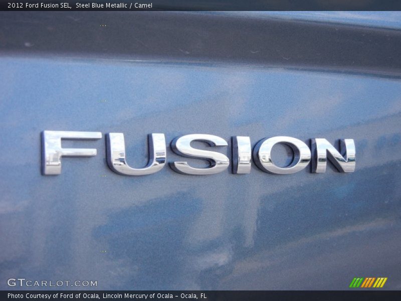 Steel Blue Metallic / Camel 2012 Ford Fusion SEL