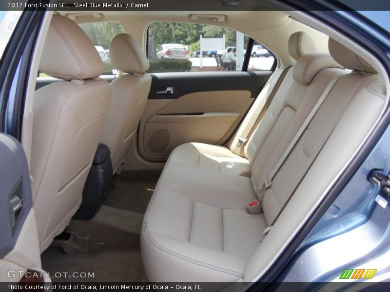 Steel Blue Metallic / Camel 2012 Ford Fusion SEL