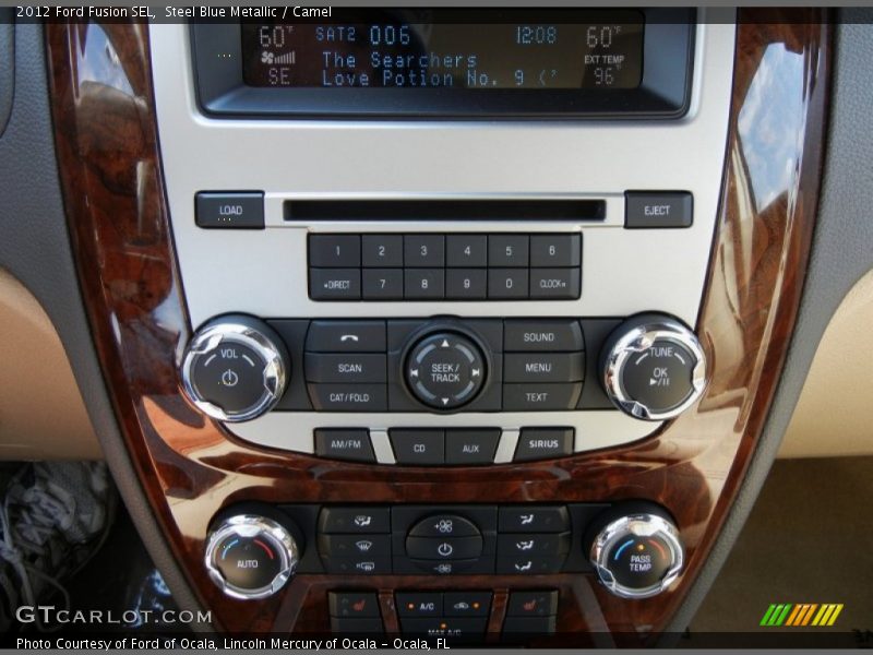 Steel Blue Metallic / Camel 2012 Ford Fusion SEL
