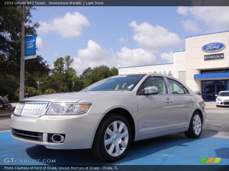 Smokestone Metallic / Light Stone 2009 Lincoln MKZ Sedan