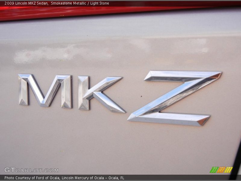 Smokestone Metallic / Light Stone 2009 Lincoln MKZ Sedan