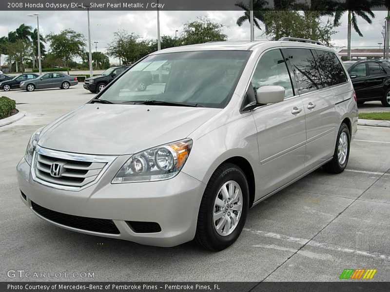 Silver Pearl Metallic / Gray 2008 Honda Odyssey EX-L