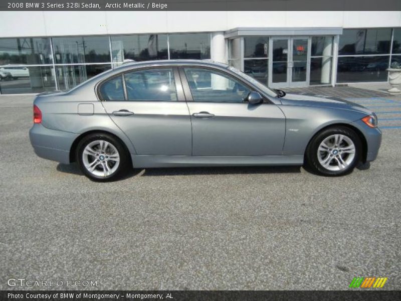 Arctic Metallic / Beige 2008 BMW 3 Series 328i Sedan