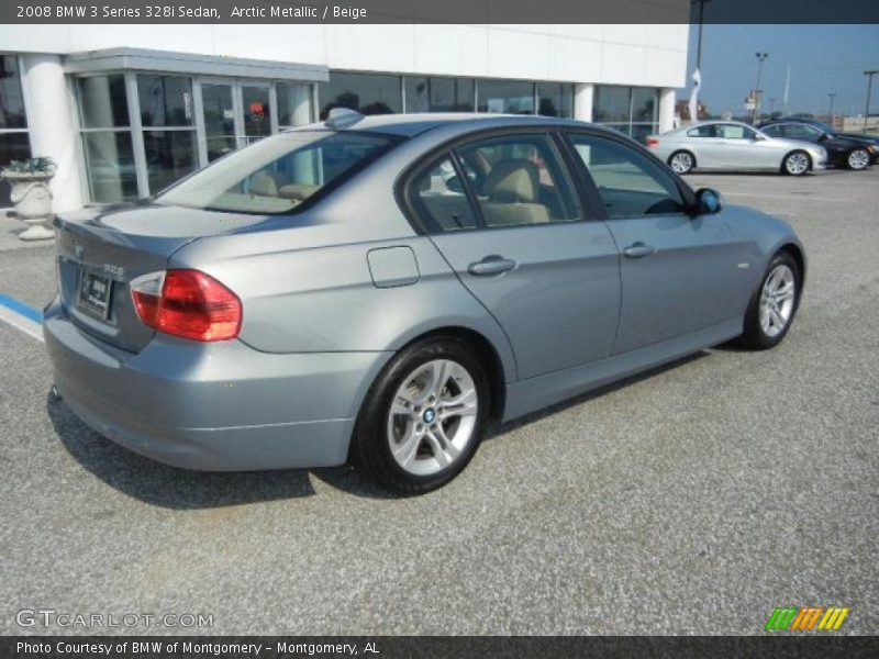 Arctic Metallic / Beige 2008 BMW 3 Series 328i Sedan