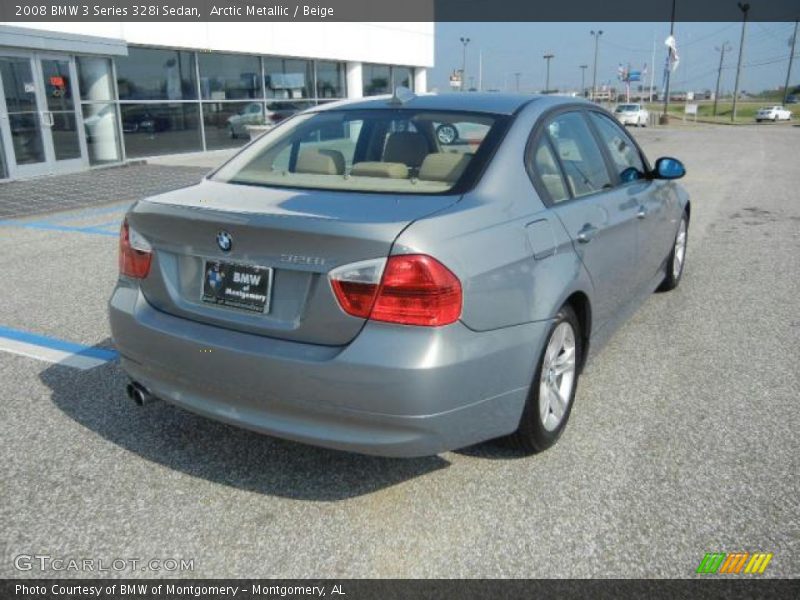 Arctic Metallic / Beige 2008 BMW 3 Series 328i Sedan