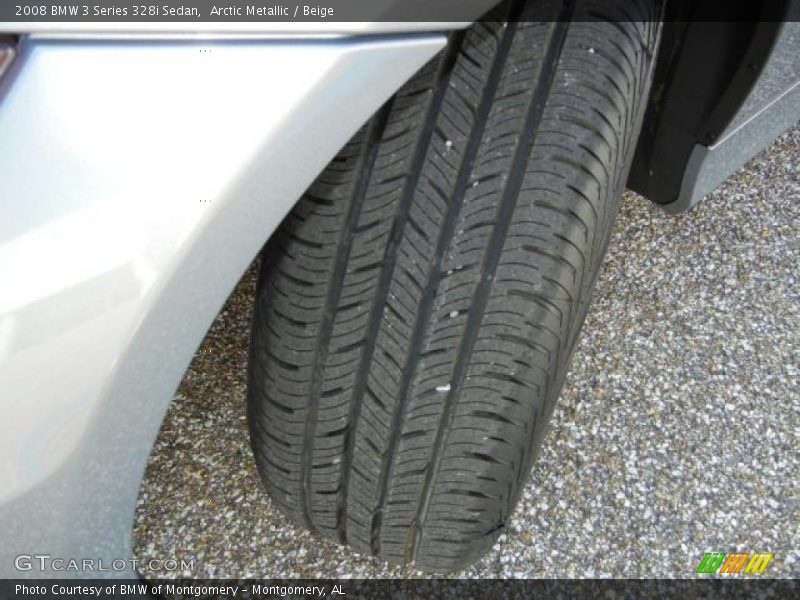 Arctic Metallic / Beige 2008 BMW 3 Series 328i Sedan