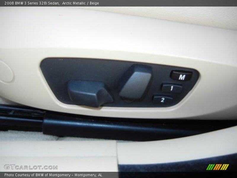 Arctic Metallic / Beige 2008 BMW 3 Series 328i Sedan