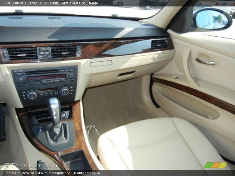 Arctic Metallic / Beige 2008 BMW 3 Series 328i Sedan