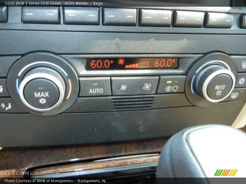 Arctic Metallic / Beige 2008 BMW 3 Series 328i Sedan