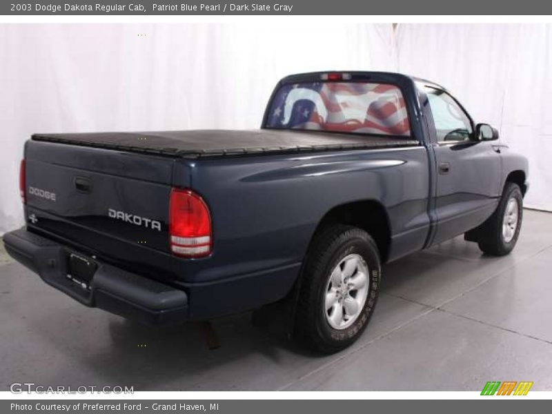 Patriot Blue Pearl / Dark Slate Gray 2003 Dodge Dakota Regular Cab