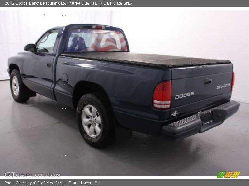 Patriot Blue Pearl / Dark Slate Gray 2003 Dodge Dakota Regular Cab