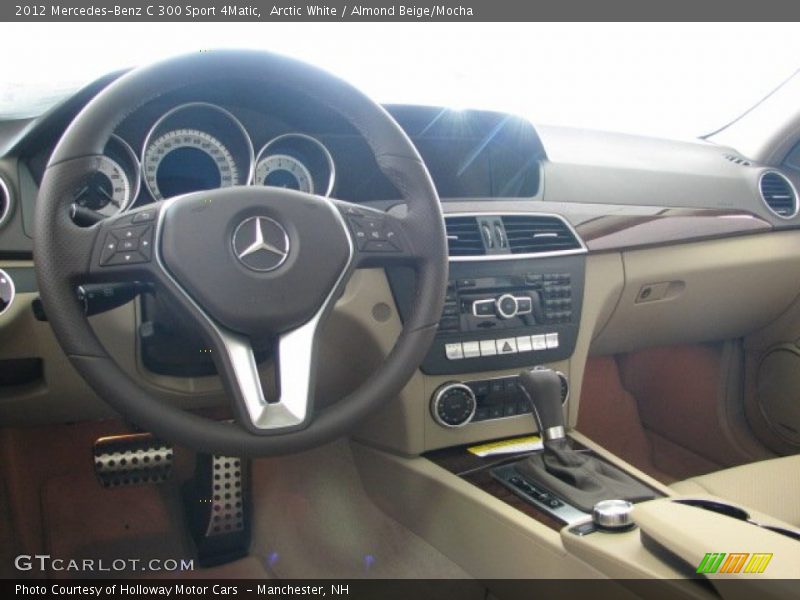 Arctic White / Almond Beige/Mocha 2012 Mercedes-Benz C 300 Sport 4Matic