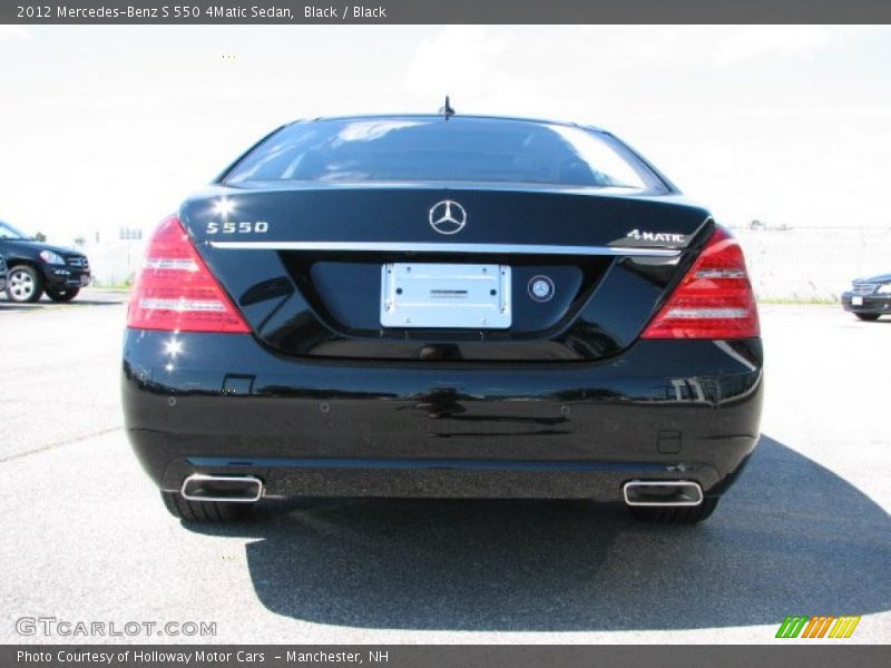 Black / Black 2012 Mercedes-Benz S 550 4Matic Sedan