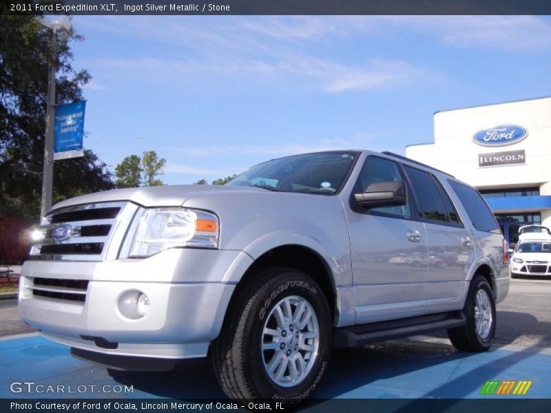 Ingot Silver Metallic / Stone 2011 Ford Expedition XLT