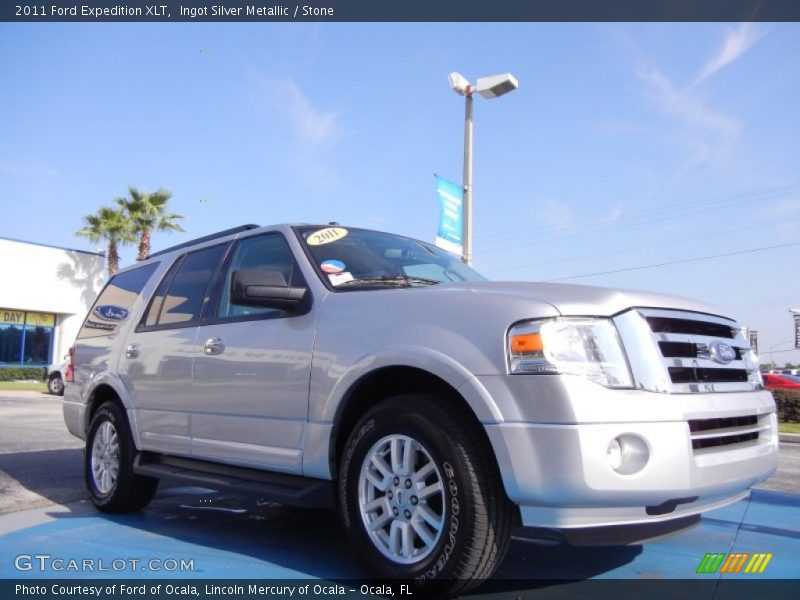 Ingot Silver Metallic / Stone 2011 Ford Expedition XLT