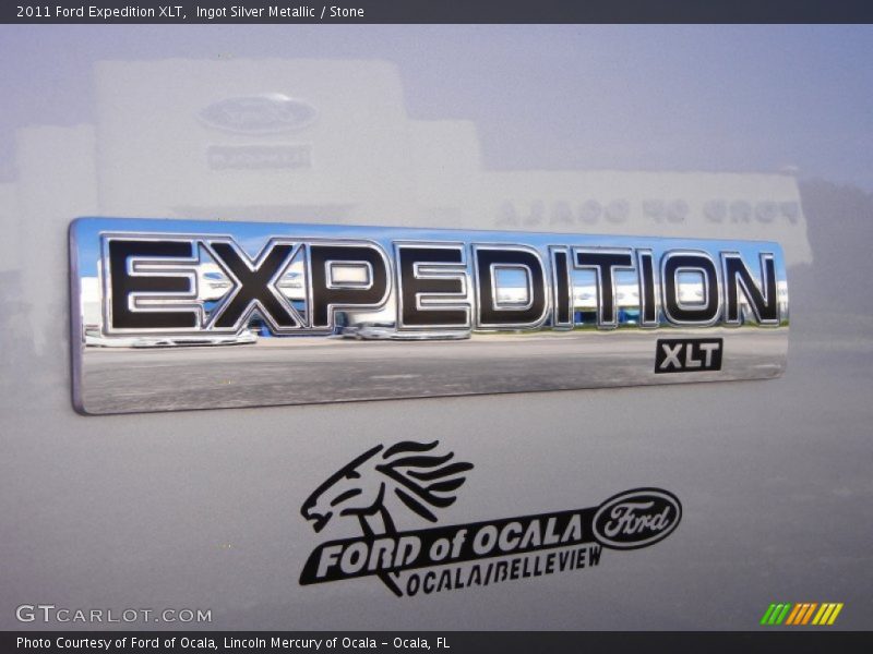 Ingot Silver Metallic / Stone 2011 Ford Expedition XLT