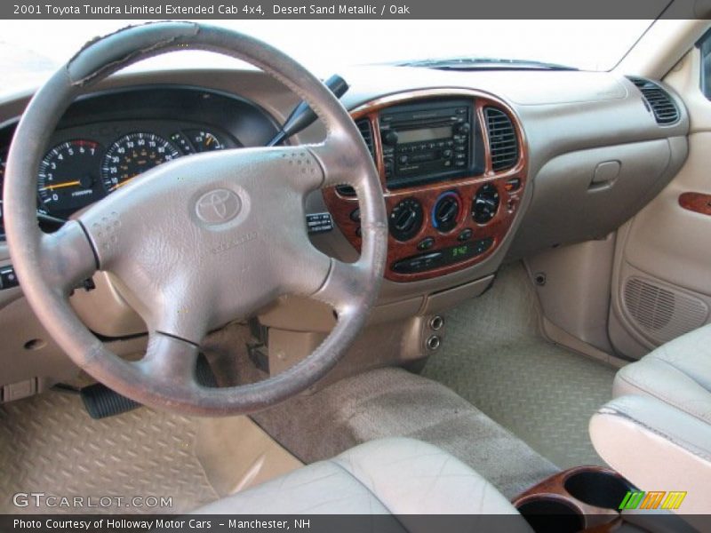 Desert Sand Metallic / Oak 2001 Toyota Tundra Limited Extended Cab 4x4
