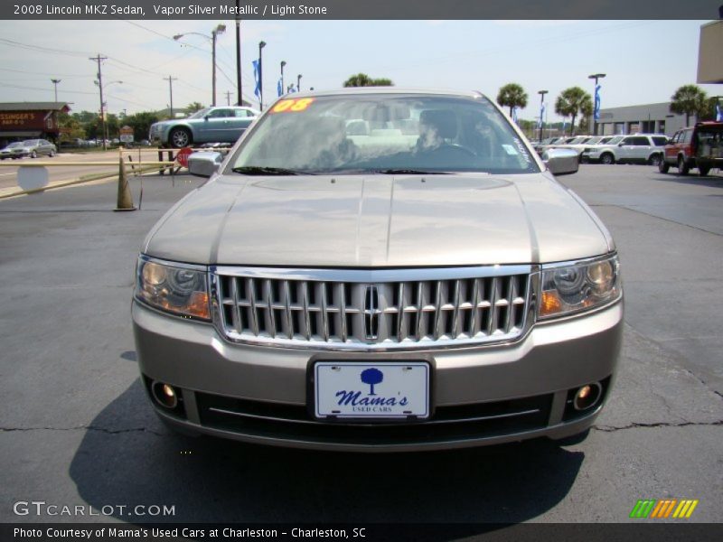 Vapor Silver Metallic / Light Stone 2008 Lincoln MKZ Sedan