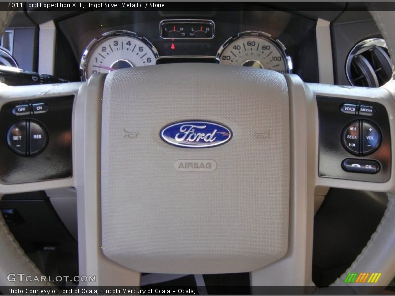 Ingot Silver Metallic / Stone 2011 Ford Expedition XLT