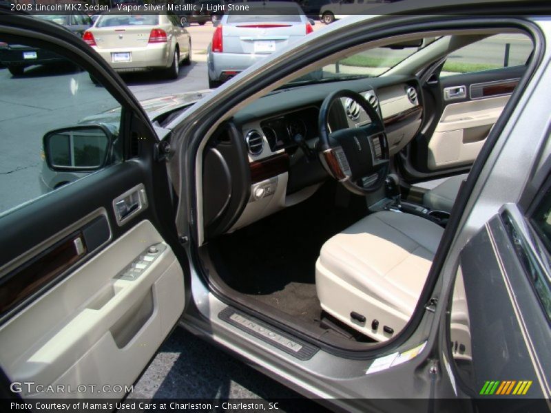 Vapor Silver Metallic / Light Stone 2008 Lincoln MKZ Sedan