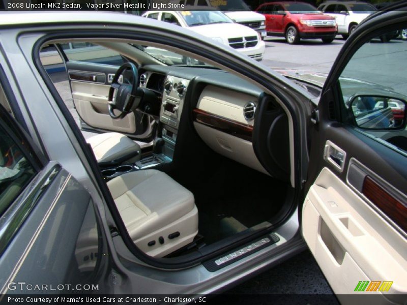 Vapor Silver Metallic / Light Stone 2008 Lincoln MKZ Sedan