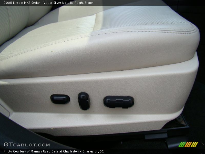 Vapor Silver Metallic / Light Stone 2008 Lincoln MKZ Sedan
