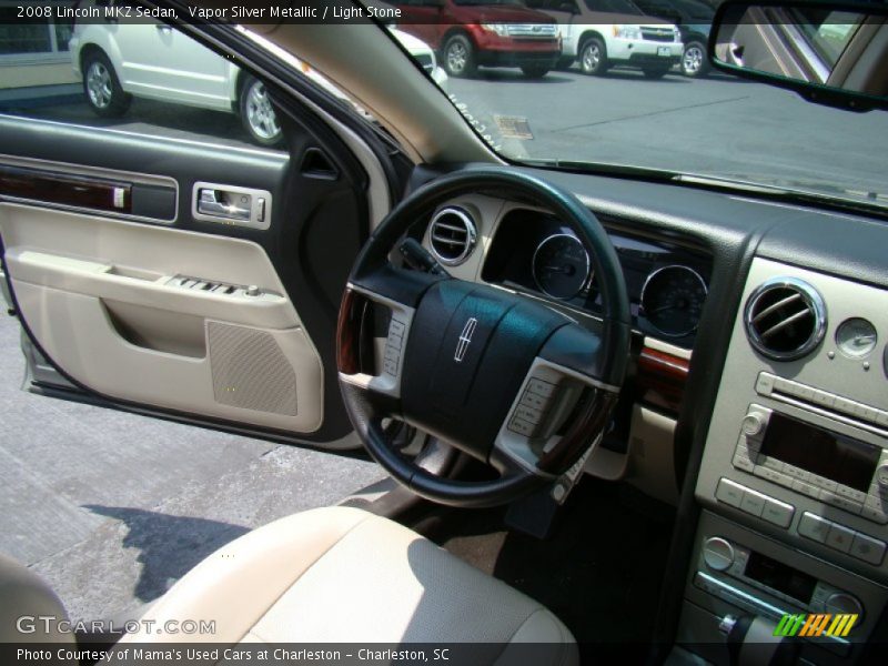 Vapor Silver Metallic / Light Stone 2008 Lincoln MKZ Sedan