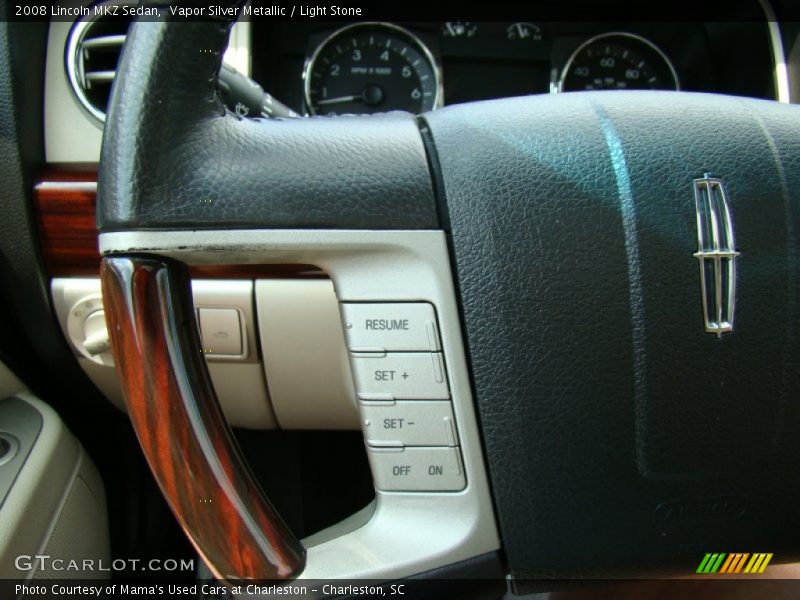 Vapor Silver Metallic / Light Stone 2008 Lincoln MKZ Sedan