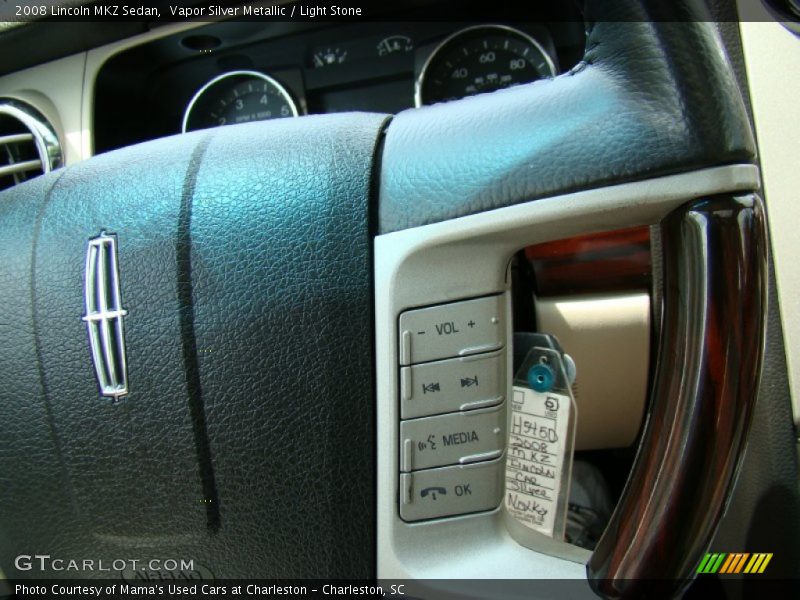 Vapor Silver Metallic / Light Stone 2008 Lincoln MKZ Sedan