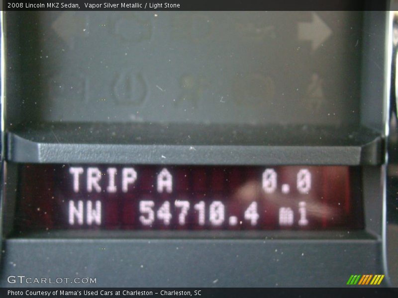 Vapor Silver Metallic / Light Stone 2008 Lincoln MKZ Sedan
