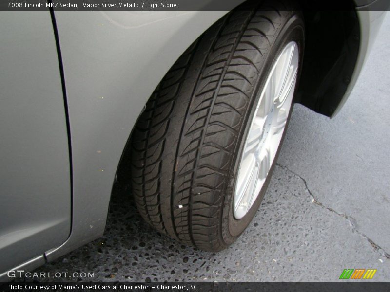 Vapor Silver Metallic / Light Stone 2008 Lincoln MKZ Sedan